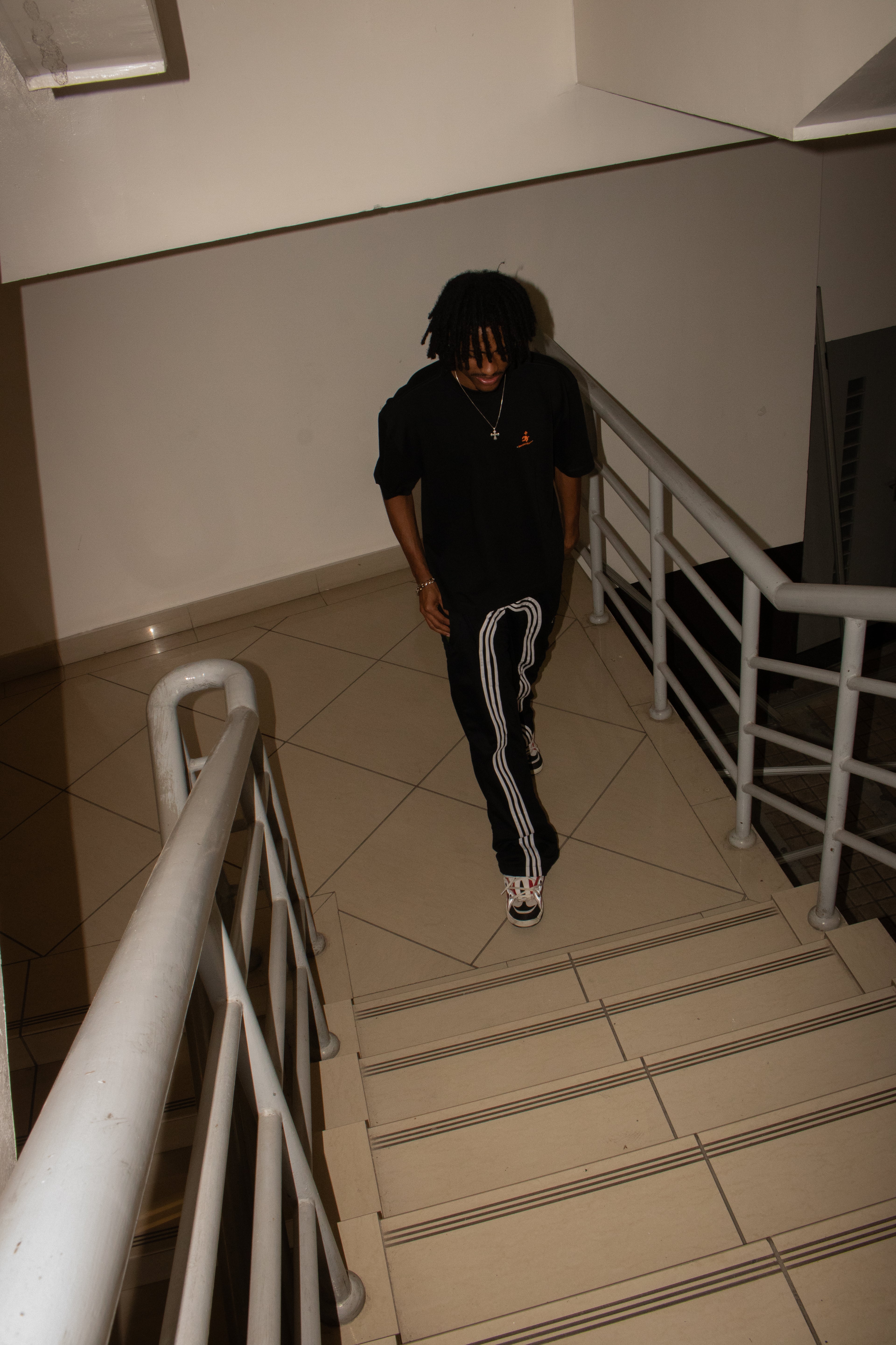 TRACK PANT CABO NEGRO WHITE PROBLEM